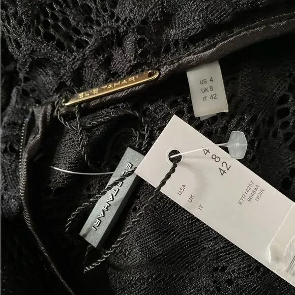 Elie Tahari Twist-Accented Lace Dress size 4